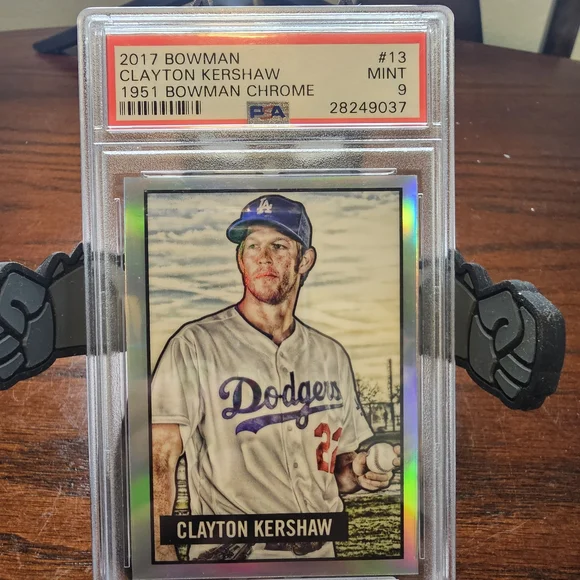 Clayton Kershaw Psa9 2017 Bowman Mint #13. 1951 Bowman Chrome. Graded 9. Dodgers - Picture 6 of 9